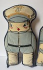 Vintage Ww2 Usmc Marine Embroidered Cloth Dolls Home Front Sweetheart Dolls