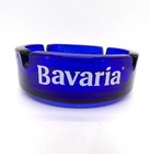 Bavaria Cobalt Blue Glass Ash Tray Holland Premium Beer 4 