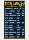 Notre Dame 2026-27 Magnetic Schedule  4 3x7 5  High Definition