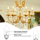 60w Incandescent Torpedo Tip Chandelier  Chandelier Light Bulbs 60 Watt  Clear D