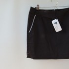 Pahr Womens Golf Tennis Pickleball  Black Minimalist Skort 8