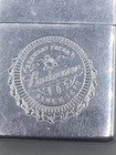 Budweiser Zippo Lighter 1995 Silver Engraved Bottle Cap Logo Made Usa Untested