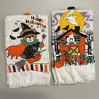 Vintage 80s 90s Halloween 3pc Sets Lot Of 2 Nwt Witch Bear Ghost Towel Potholder