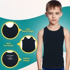 Brooklyn Vertical Boys 4 Pack Undershirt Tank Top - Tagless Cotton Super Soft Ru