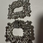 New    Shoe Clips With White Stones