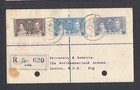 Aden 1937 Two Registered Kgvi Coronation Omnibus Covers To England