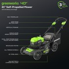 Greenworks 40v 21 Inch Self-propelled Lawn Mower With 5ah Battery And 2a Charger