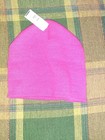Ladies Pink Soft Wrap Scarf   Winter Beanie Style Knit Hat Set One Size Stretch