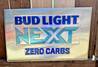 Bud Light Next Aluminum Beer Sign Metal Tin Tacker Bar Pub 24x15 Zero 2021 New