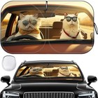 Car Windshield Sun Shade - Foldable Car Sun Shade Windshield For Front Cat