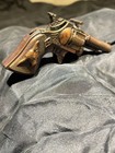 Mt1188 Hubley Western Pistol Toy Cap Gun Tex   Copper Finish  Works