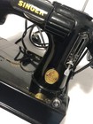 Singer 221-1 Featherweight Sewing Machine With Case  accessories Tested Working