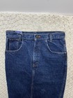 Vtg San Francisco Overa Mini Pencil Skirts Sz 12  Blue Denim Waist   28 Made Usa