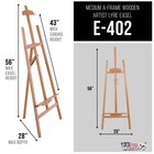 U s  Art Supply 56  Tall Wood A-frame Lyre Artist Floor Easel Beechwood Painting