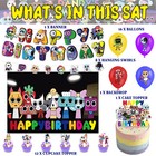 Dandy s World Game Theme Birthday Party Hanging Decoration Balloons Backdrop