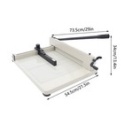 17  Heavy Duty Paper Cutter Guillotine Page Trimmer Scrap Slicer Metal Base Hss