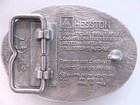 1998 Nfr Hesston Commemorative Miniature Series Limited Belt Buckle