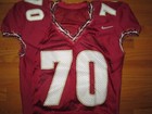 Authentic Florida State Seminoles Vtg 2000s Y2k Game Worn   Football Jersey 52
