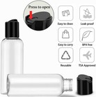 5 Pack 3 4 Oz Travel Bottles For Toiletries Tsa Approved Leakproof Plastic Empty