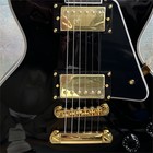 Us Warehouse Custom Lp Gloss  Black Beauty Electric Guitar Gold Parts Hh Pickups
