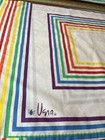 Vera Collection Burlington Twin Fitted Sheet   Pillowcase Colorful Rainbow 2 Pc