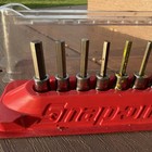 Snap-on Tools 10 Pc 1 4  Drive Sae Hex Driver Bit Socket Set  1 16-1 4   Usa
