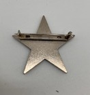 Vintage Silver Rhinestone Star Brooch Lapel Hat Pin Accessory