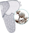 Baby Swaddles 0-3 Months Boy Girls Newborn Organic Cotton Adjustable Blanket