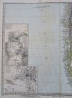 South America Chile Argentina Tierra Del Fuego 1899 Petermann Detailed Map