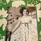One Shirley Temple Photo Christmas Card Shows Her In Dress W  Tree   Toys Around
