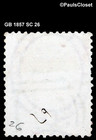 Gb 1857 Sc 26 Queen Victoria 4p Rose Ung Wm 23 F vf