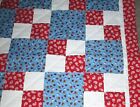 Boho Lady Bug Country Paisley Baby Crib Quilt Handmade 48 X 40 Blanket Quality