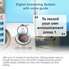 At t Expandable Cordless Phone System Answering Machine 3 Handsets Bluetooth