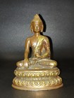 18th Century Nepalese Tibetan Copper Bronze Shakyamuni Buddha Statue Buddisam