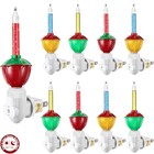  Pack Christmas Bubble Night Light With Dusk To Dawn Sensor  Traditional 9