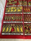 Vintage 12 Days Of Christmas 100  Linen Tea Towel 19  30 Ulster Made In Ireland
