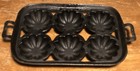 Antique Unmarked Cast Iron Mini Bundt Cake Muffin Cupcake Cornbread Pan