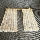 Dollhouse Miniature White Lace Fabric Curtains Lundby Vintage