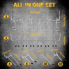 Elead 297 Piece Pegboard Hooks Kit  Peg Board Organizer Accessories With Bins Fo