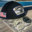 Dallas Cowboys Hat Salute To Service New Era 9fifty Mesh Snapback Black Camo Cap