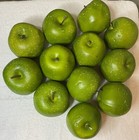 12 Granny Smith Faux Apples Fake Fruit Lifelike Apples Table Kitchen Decor 3   