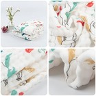  Baby Bath Towels 2 Pack  100  Muslin Cotton Hooded Towel Rainbow Horse   Fox