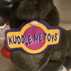 Kuddle Me Toys Plush Reindeer Stuffed Animal Red Nose Silver Hooves Tags