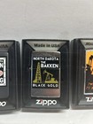New Lot Of 4 Zippo Bakken Pro-oil Lighters Oilfield North Dakota