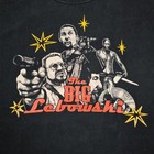 Mens L Vintage Y2k The Big Lebowski Movie Promo Graphic Print T-shirt Black