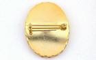 40x30 40mm X 30mm Cabochon Cab Gem Lace Goldplated  Pin Brooch Mounting Cf488