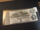 1863 Confederate States Of America Currency Note  5 Dollar T-60 022022 24
