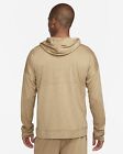 Nike Yoga Dri-fit Men s Full-zip Jersey Hoodie Sandalwood khaki Fb7778-247 Sz L