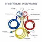 1 4  Sae A c Ac Manifold Gauge Set Hvac Refrigeration Charging Hose Kit For R12