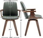 Dining Chairs Set Of 2 Chairs Dining Chair For Kitchen Living Room Green Swivel